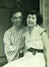 城山三郎と妻・容子の若い頃（30歳ごろ。結婚まもない1956年ごろ）